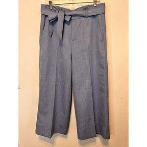 Banana Republic Pants Womens 8 Blue Blake Crop Wide Leg Cropped Mid Rise